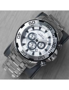 Invicta Pro Diver - SCUBA 22317 Relógio Masculino - Movimento Quartz - Aço Inoxidável com Mostrador Prateado - 50 mm