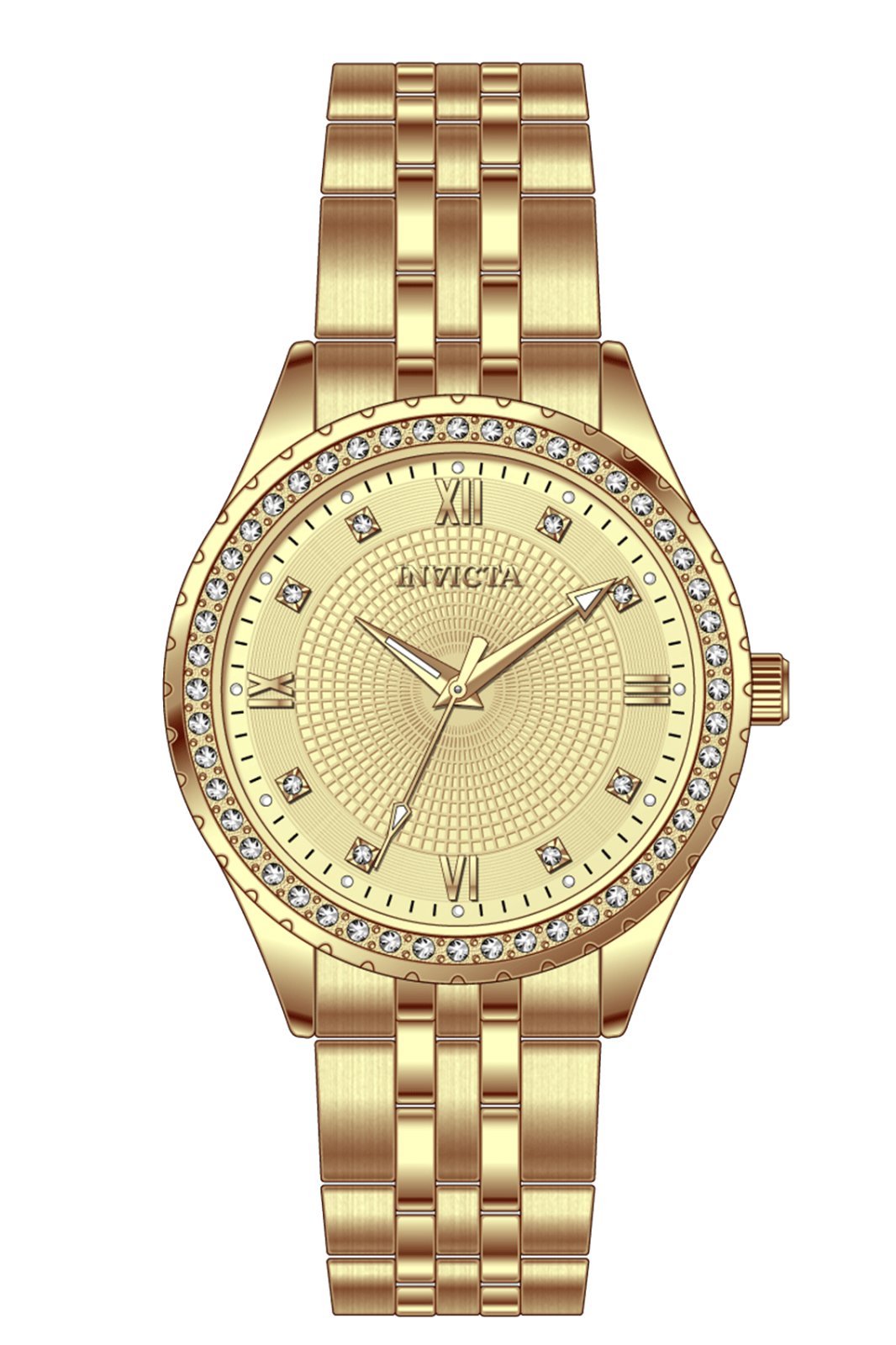 Invicta Specialty 69218 Ceas de damă - Mecanism Quartz - Metal cu Cadran Auriu - 33 mm