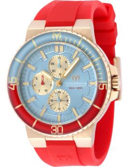 TechnoMarine La Pelagia TM-225097 Orologio da Uomo - Movimento al Quarzo - Acciaio Inossidabile con Quadrante Blu - 43 mm
