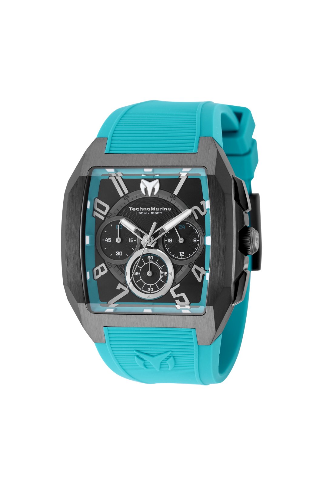 TechnoMarine Aqua Quadrant TM-225110 Orologio da Uomo - Movimento al Quarzo - Acciaio Inossidabile con Quadrante Nero - 41 mm