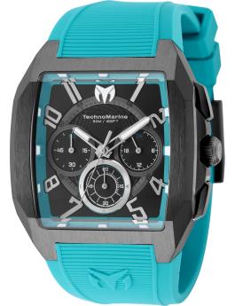 TechnoMarine Aqua Quadrant TM-225110 Orologio da Uomo - Movimento al Quarzo - Acciaio Inossidabile con Quadrante Nero - 41 mm