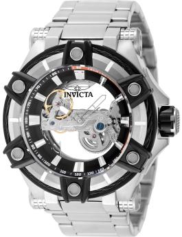 Invicta Bolt 49057 Orologio da Uomo - Movimento Automatico - Acciaio Inossidabile con Quadrante Nero - 52 mm