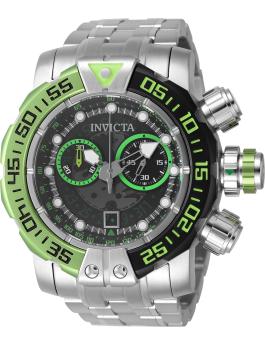 Invicta Sea Hunter 49609 Orologio da Uomo - Movimento al Quarzo - Acciaio Inossidabile con Quadrante Nero - 57 mm