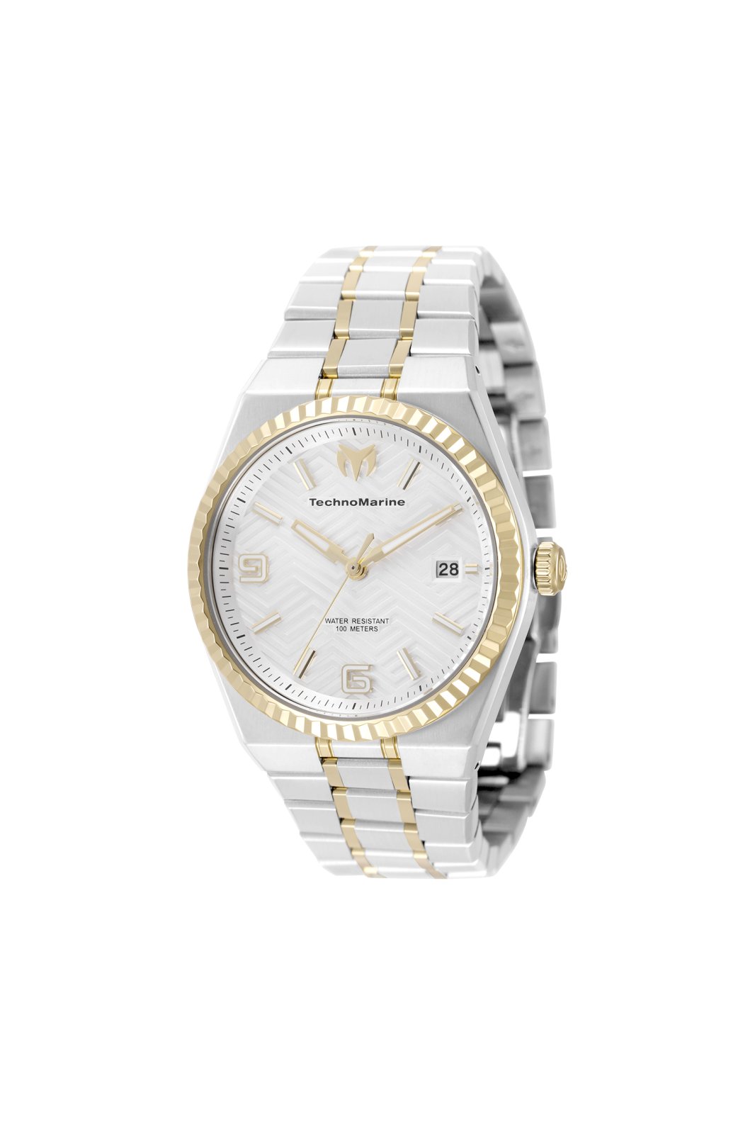 TechnoMarine Terra Nova TM-225065 Reloj de Mujer - Movimiento de Cuarzo - Acero Inoxidable con Esfera Plateada - 36 mm