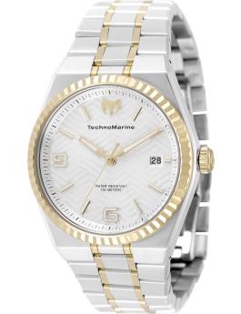 TechnoMarine Terra Nova TM-225065 Reloj de Mujer - Movimiento de Cuarzo - Acero Inoxidable con Esfera Plateada - 36 mm