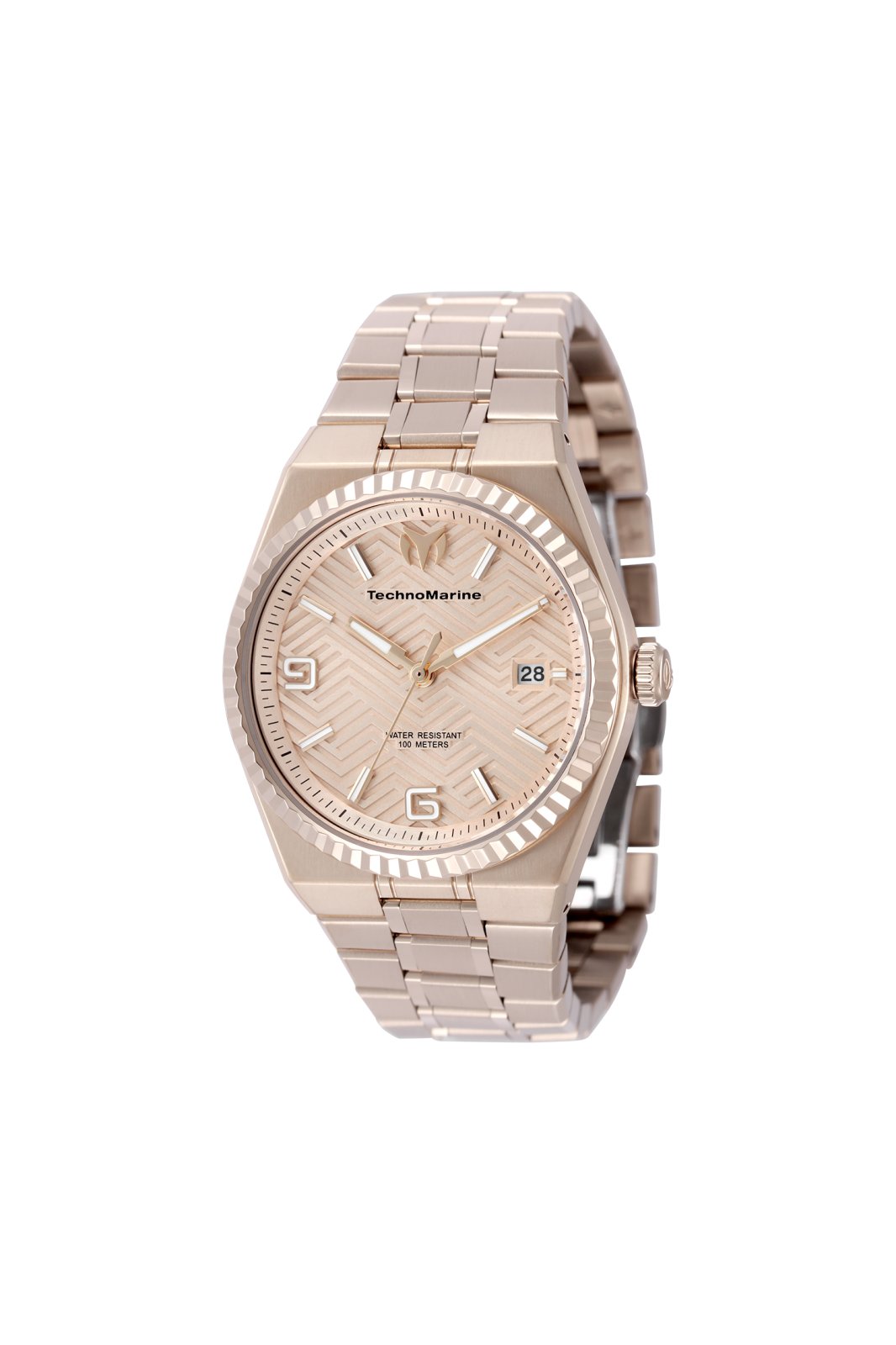 TechnoMarine Terra Nova TM-225066 Reloj de Mujer - Movimiento de Cuarzo - Acero Inoxidable con Esfera de Oro Rosa - 36 mm