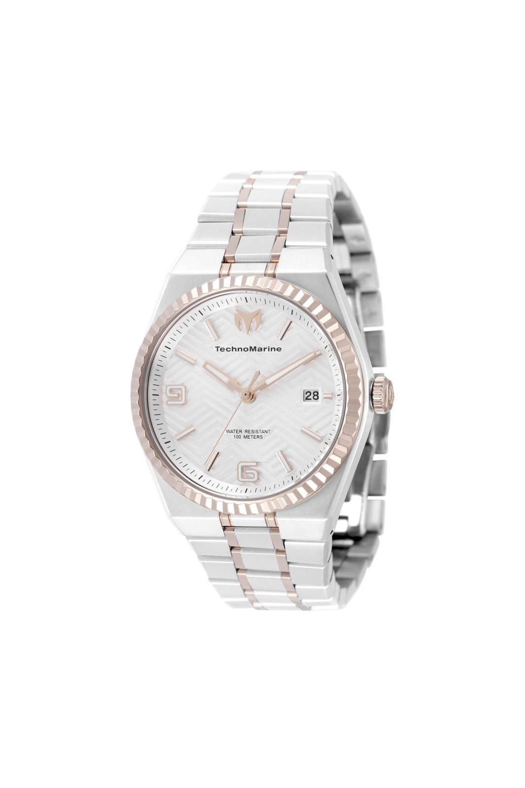 TechnoMarine Terra Nova TM-225067 Reloj de Mujer - Movimiento de Cuarzo - Acero Inoxidable con Esfera Plateada - 36 mm
