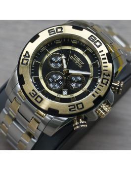 Invicta Pro Diver - SCUBA 22322 Reloj de Hombre - Movimiento de Cuarzo - Acero Inoxidable con Esfera Negra - 50 mm
