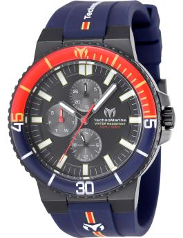 TechnoMarine Racing Legends TM-525030 Orologio da Uomo - Movimento al Quarzo - Acciaio Inossidabile con Quadrante Nero - 43 mm
