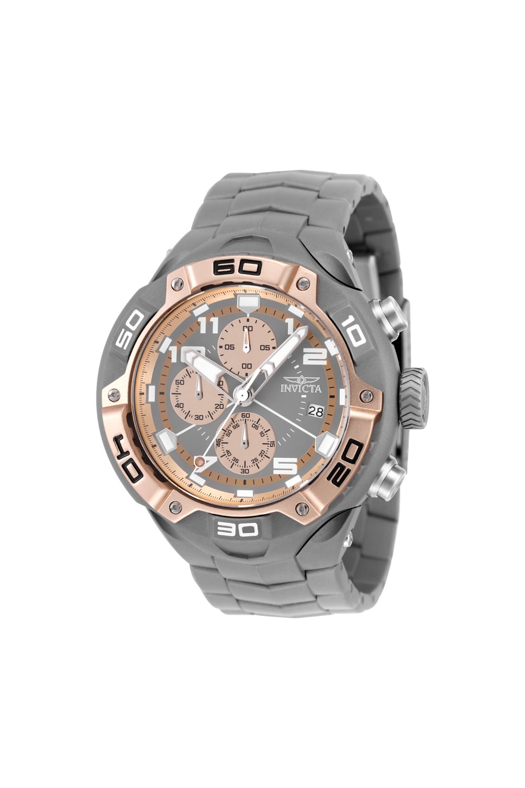 Invicta Speedway 49882 Men's Watch - Quartz Movement - Stainless Steel with Rose Gold Dial - 50 mm
