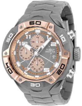 Invicta Speedway 49882 Reloj para Hombre - Movimiento de Cuarzo - Acero Inoxidable con Esfera Dorada Rosa - 50 mm