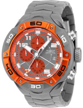 Invicta Speedway 49883 Reloj de Hombre - Movimiento de Cuarzo - Acero Inoxidable con Esfera Naranja - 50 mm