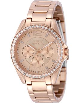 Invicta Angel 50111 Women's Watch - Quartz Movement - Stainless Steel with Rose Gold Dial - 38 mm