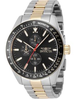 Invicta Ocean Voyage 48683 Orologio da Uomo - Movimento al Quarzo - Acciaio Inossidabile con Quadrante Nero - 45 mm