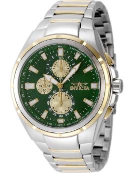 Invicta Sea Vulture 49084 Orologio da Uomo - Movimento al Quarzo - Acciaio Inossidabile con Quadrante Verde - 46 mm