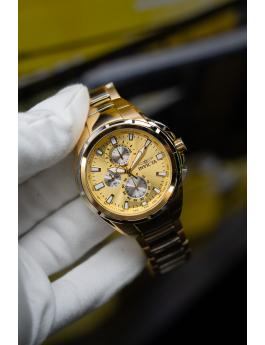 Invicta Sea Vulture 49085 Relógio Masculino - Movimento Quartz - Aço Inoxidável com Mostrador Dourado - 46 mm