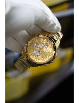 Invicta Sea Vulture 49085 Relógio Masculino - Movimento Quartz - Aço Inoxidável com Mostrador Dourado - 46 mm