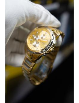 Invicta Sea Vulture 49085 Relógio Masculino - Movimento Quartz - Aço Inoxidável com Mostrador Dourado - 46 mm