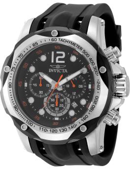 Invicta Speedway 49888 Orologio da Uomo - Movimento al Quarzo - Acciaio Inossidabile con Quadrante Nero - 51 mm