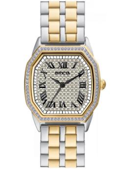 Invicta Wildflower 50080 Orologio da Donna - Movimento al Quarzo - Acciaio Inossidabile con Quadrante Argento - 27 mm
