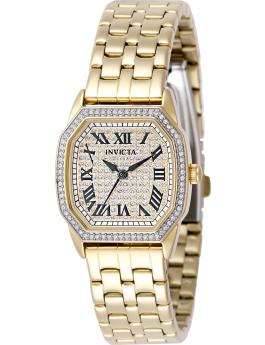 Invicta Wildflower 50081 Reloj de Mujer - Movimiento de Cuarzo - Acero Inoxidable con Esfera Plateada - 27 mm