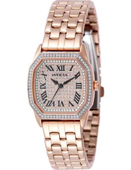 Invicta Wildflower 50591 Reloj de Mujer - Movimiento de Cuarzo - Acero Inoxidable con Esfera Plateada - 27 mm