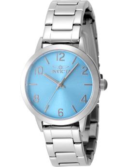 Invicta Wildflower 49086 Orologio da Donna - Movimento al Quarzo - Acciaio Inossidabile con Quadrante Blu - 34 mm