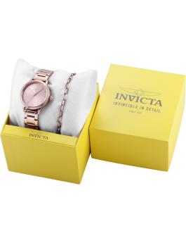 Invicta Wildflower 49087 Orologio da Donna - Movimento al Quarzo - Acciaio Inossidabile con Quadrante in Oro Rosa - 34 mm