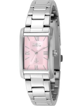 Invicta Ocean Voyage 50000 Damklocka - Quartz Rörverk - Rostfritt Stål med Rosa Urskiva - 21 mm