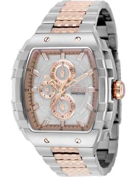 Invicta S1 Rally 50243 Orologio da Uomo - Movimento al Quarzo - Acciaio Inossidabile con Quadrante Argento - 47 mm