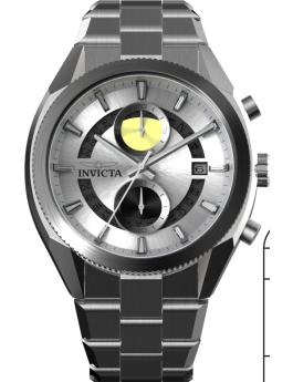Invicta Speedway 50437 Orologio da Uomo - Movimento al Quarzo - Acciaio Inossidabile con Quadrante Argento - 45 mm