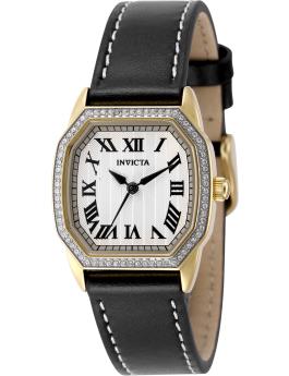 Invicta Wildflower 50593 Damenuhr - Quarzwerk - Edelstahl mit silbernem Zifferblatt - 27 mm