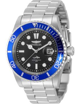 Invicta Pro Diver 50828 Reloj para Hombre - Movimiento de Cuarzo - Acero Inoxidable con Esfera Negra - 42 mm