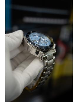 Invicta Coalition Forces 50226 Reloj para Hombre - Movimiento de Cuarzo - Acero Inoxidable con Esfera Azul - 52 mm - Tecnología iSize