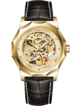 Invicta Objet D Art 69123 Reloj para Hombre - Movimiento Automático - Acero Inoxidable con Esfera Dorada - 42 mm