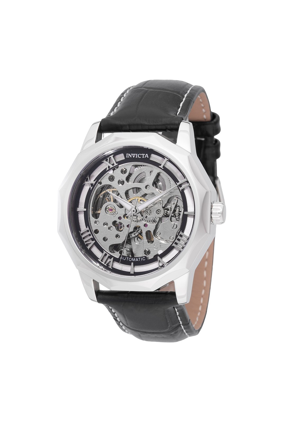 Invicta Objet D Art 69128 Reloj para Hombre - Movimiento Automático - Acero Inoxidable con Esfera Plateada - 42 mm