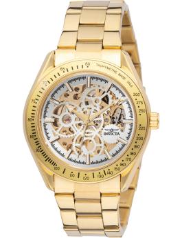 Invicta Objet D Art 69597 Orologio da Uomo - Movimento Automatico - Acciaio Inossidabile con Quadrante Bianco - 43 mm