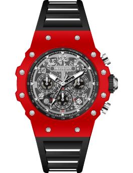 Invicta Racing 69648 Men's Watch - Quartz Movement - Acrylic with Silver Dial - 43 mm