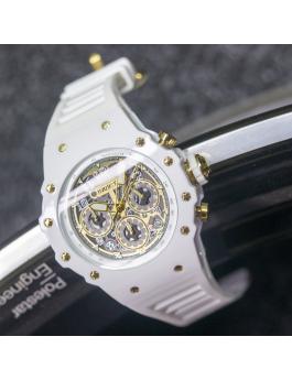 Invicta Racing 69649 Montre Homme - Mouvement Quartz - Acrylique avec Cadran Doré - 43 mm