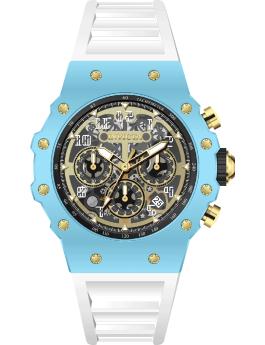 Invicta Racing 69652 Men's Watch - Quartz Movement - Acrylic with Gold Dial - 43 mm