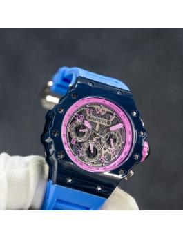 Invicta Racing 69656 Reloj de Hombre - Movimiento de Cuarzo - Acrílico con Esfera Plateada - 43 mm