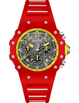 Invicta Racing 69659 Men's Watch - Quartz Movement - Acrylic with Silver Dial - 43 mm