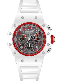 Invicta Racing 69660 Men's Watch - Quartz Movement - Acrylic with Silver Dial - 43 mm