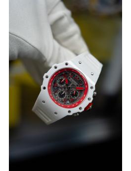Invicta Racing 69660 Montre Homme - Mouvement Quartz - Acrylique avec Cadran Argenté - 43 mm