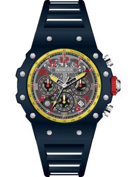 Invicta Racing 69661 Men's Watch - Quartz Movement - Acrylic with Silver Dial - 43 mm