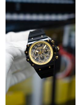 Invicta Racing 69662 Reloj de Hombre - Movimiento de Cuarzo - Acrílico con Esfera Dorada - 43 mm