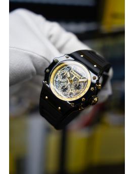 Invicta Racing 69662 Reloj de Hombre - Movimiento de Cuarzo - Acrílico con Esfera Dorada - 43 mm