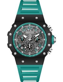 Invicta Racing 69664 Men's Watch - Quartz Movement - Acrylic with Silver Dial - 43 mm