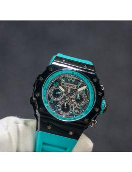 Invicta Racing 69664 Montre Homme - Mouvement Quartz - Acrylique avec Cadran Argenté - 43 mm