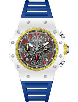 Invicta Racing 69666 Men's Watch - Quartz Movement - Acrylic with Silver Dial - 43 mm